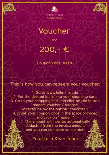 Voucher of 200 €